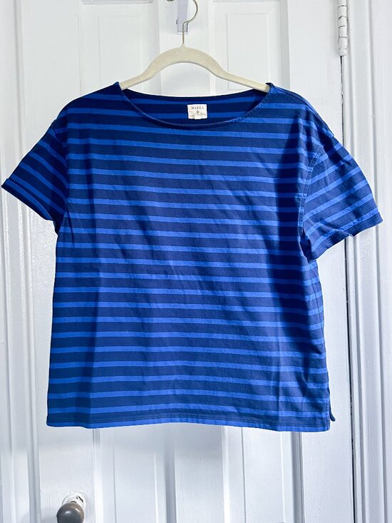 Marea By Liz Joy Tops - Marea by Liz Joy Short Sleeve Mariner Tidal Blue Navy T-Shirt - M
